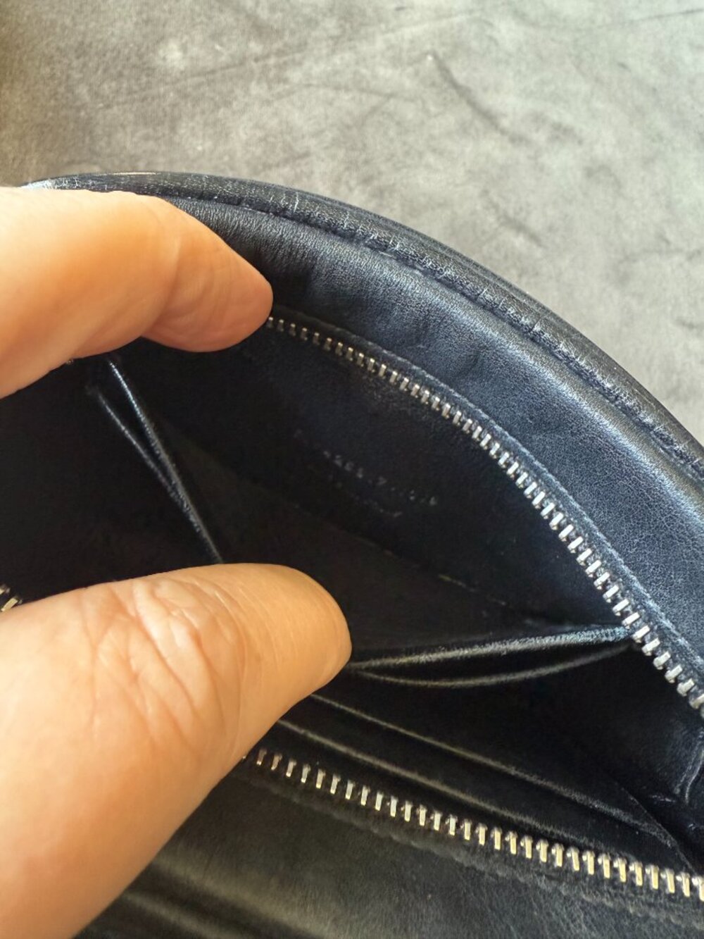 Authentic Saint Laurent (YSL) Monogram Leather Crossbody Bag with Tassel - Black - Picture 4 of 4